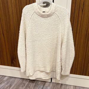 Zara Cream Textured Women's Sweater